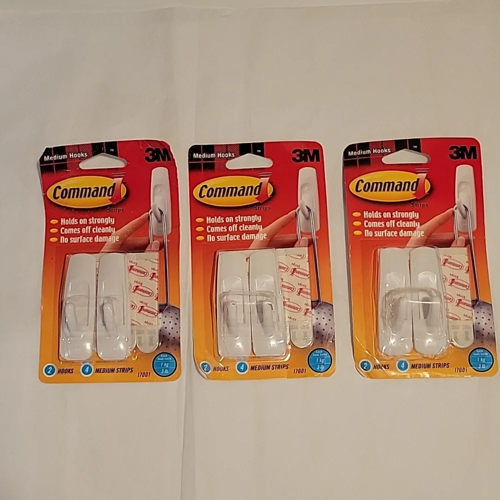 Command Strips Lot of 3- 2packs